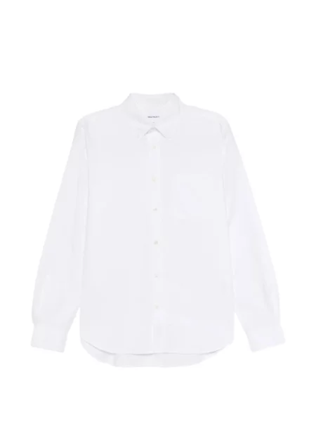 Cămașă Norse Projects din țesătură twill alb