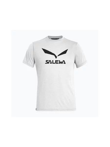 Футболка трекінгова Salewa Solidlogo Dry біла