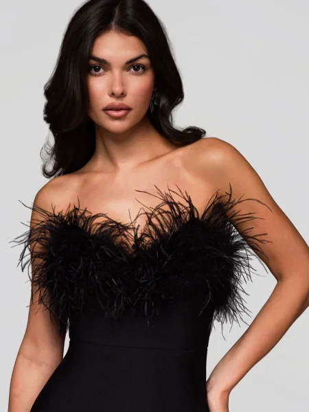 Rochie de seară Edoti de costum negru