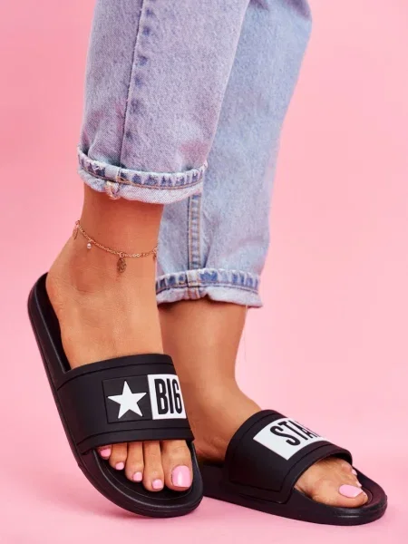 Natikači Big Star Shoes z avtogramom črna