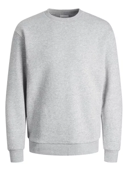 JACK & JONES Sweater majica Bradley svijetlosiva siva