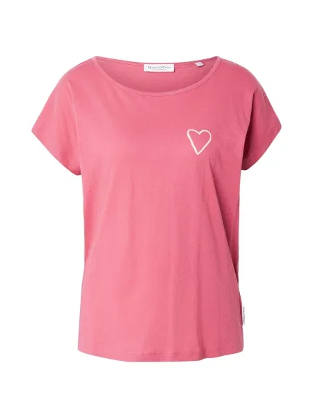 Marc O'Polo Tricou roz pitaya alb