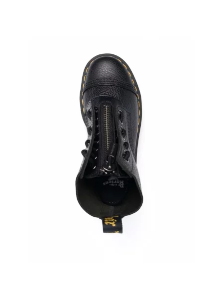 Botki Dr. Martens skórzane na platformie czarne