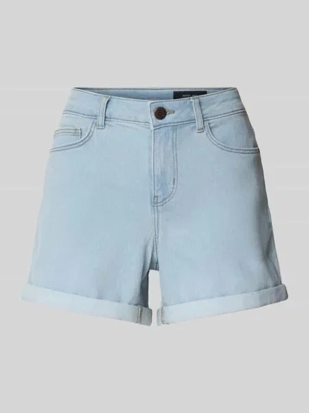 Szorty jeansowe o kroju slim fit z 5 model ‘DEBBY’ Noisy May niebieskie