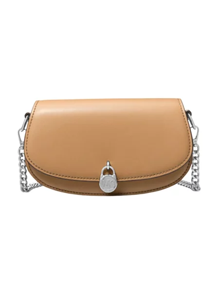 Torebka crossbody Michael Kors skórzana brązowa