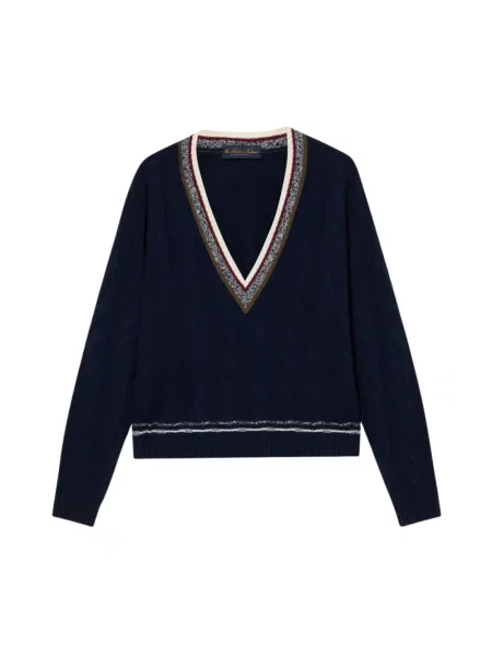 Sweter Brooks Brothers wełniany niebieski