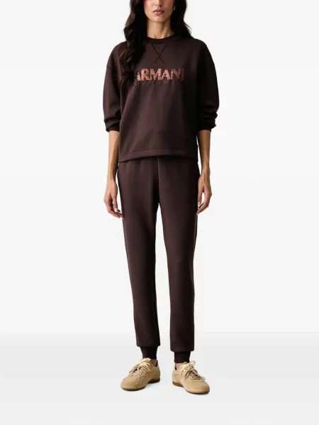 Hanorac Armani Exchange cu paiete maro