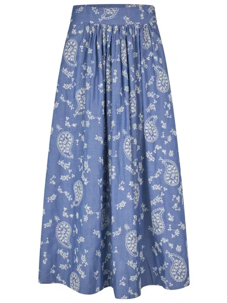 Dea Kudibal Fustă Eddadea albastru deschis / deschis gri