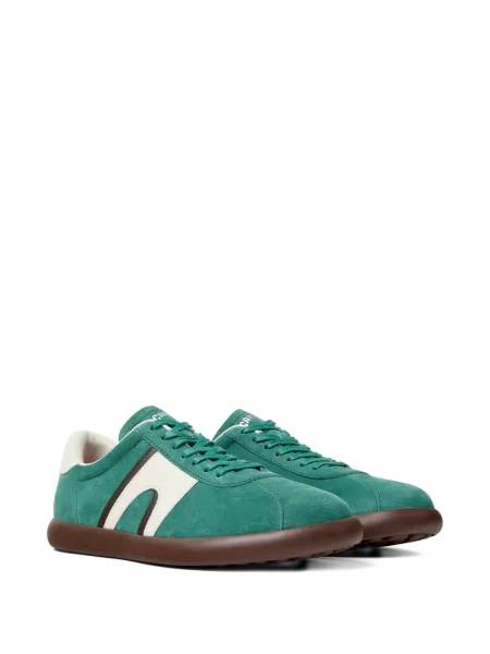Sneakerși Camper din piele verde