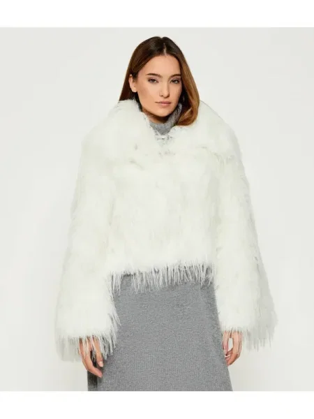 Blană palton de blană Pinko alb