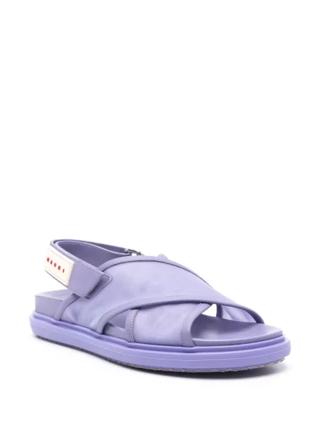 Sandale Marni cu aplicații violet