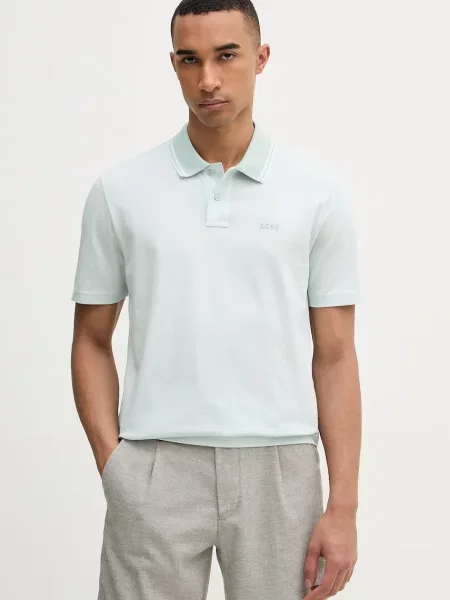 Tricou polo Boss Orange portocaliu