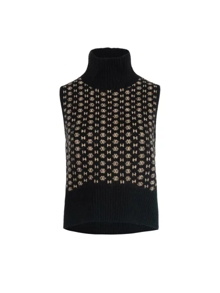 Sweter z golfem Hést do golfa czarny