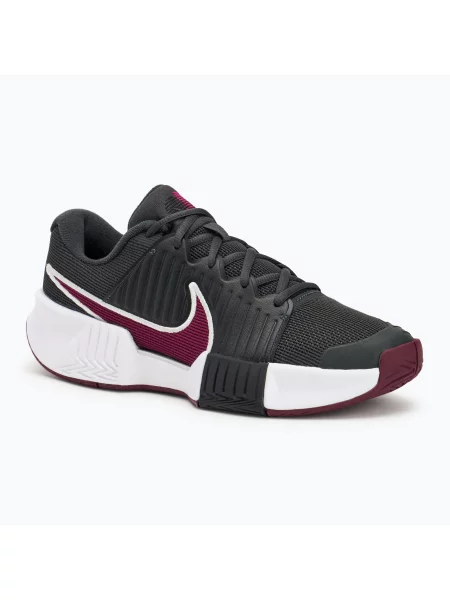 Încălțăminte de tenis pentru bărbați Nike GP Challenge Pro dark smoke grey/ black/ photon dust/ sangria negru