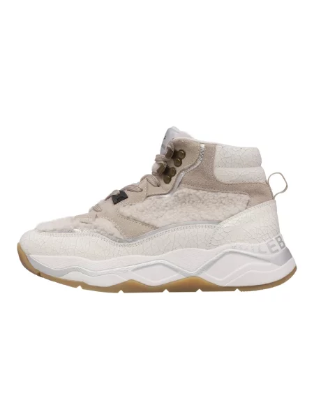 Sneakersy Voile Blanche skórzane beżowe