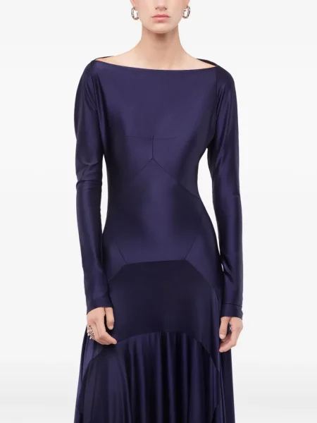 Rochie midi Rabanne până la genunchi de costum albastru
