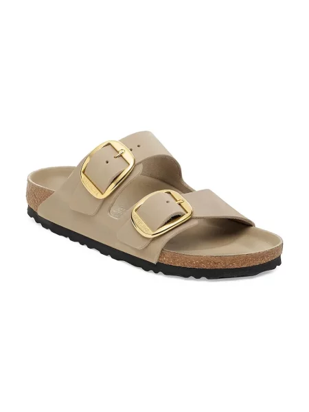 Kožené šľapky Birkenstock Arizona Big Buckle béžová