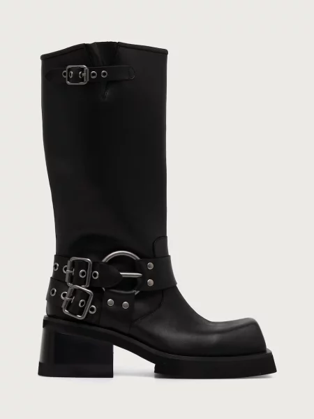 Кожаные ботильоны Jeffrey Campbell