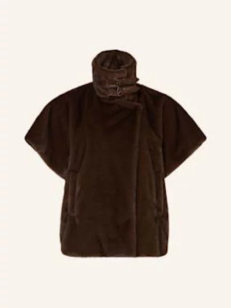 Marina Rinaldi Sport Peleryna Ze Sztucznego Futra Zenit braun brązowe