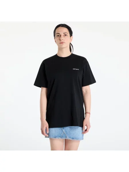 Tricou Carhartt WIP S/S Script Embroidery T-Shirt Black/ White L alb