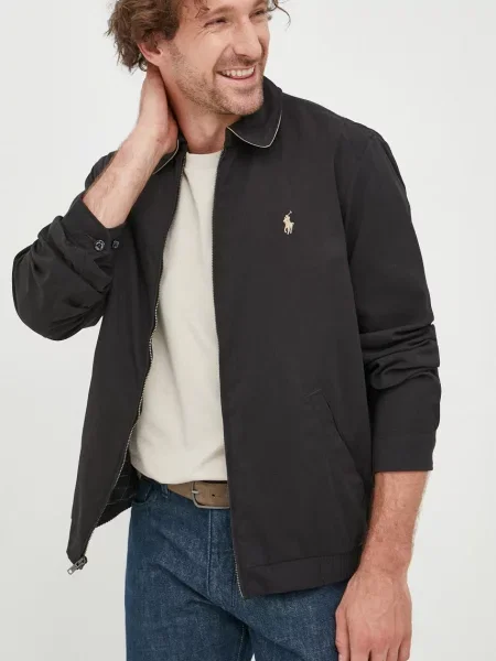 Polo Ralph Lauren Geacă de primăvară-toamnă negru