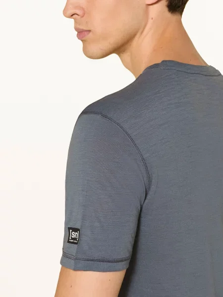 Super.Natural T-Shirt Z Wełną Merino blau