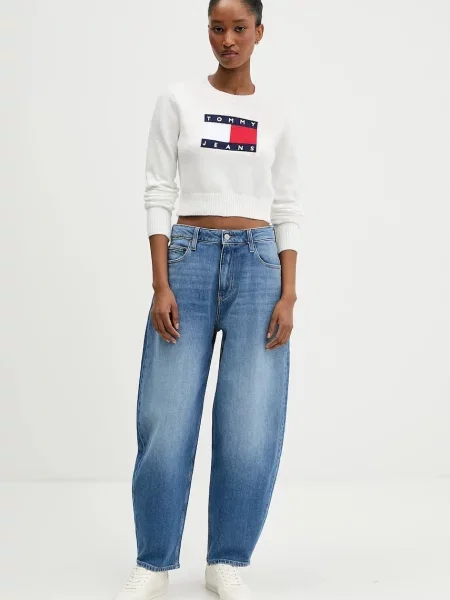 Pulover Tommy Hilfiger Jeans bež