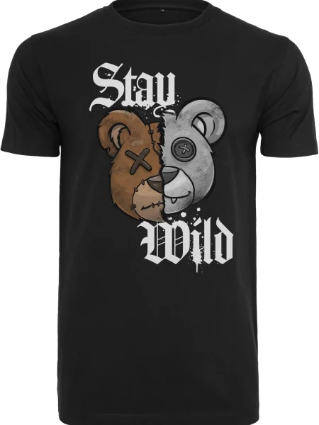 Mister Tee Tricou maro / gri / negru alb