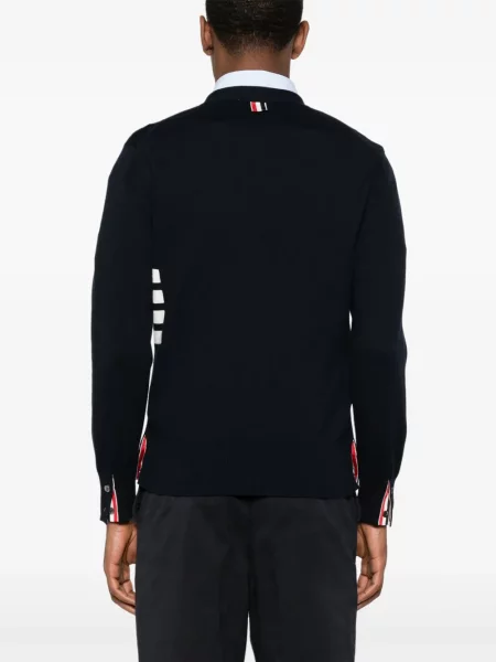 Kardigan Thom Browne s V-izrezom plava