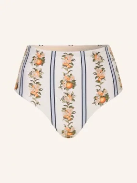 Agua By Agua Bendita Bikiny S Vysokým Pasem Magenta Valle krémová / černošedá oranžová