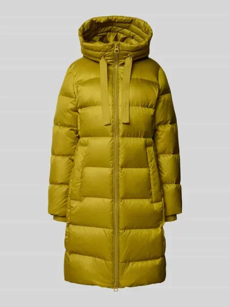 Płaszcz puchowy o kroju regular fit z wypełnieniem puchem i pierzem Marc O'polo żółty