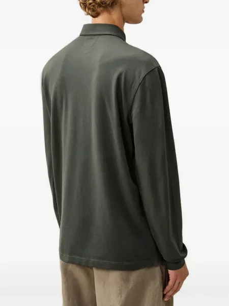 Lung tricou polo C.p. Company stretch verde