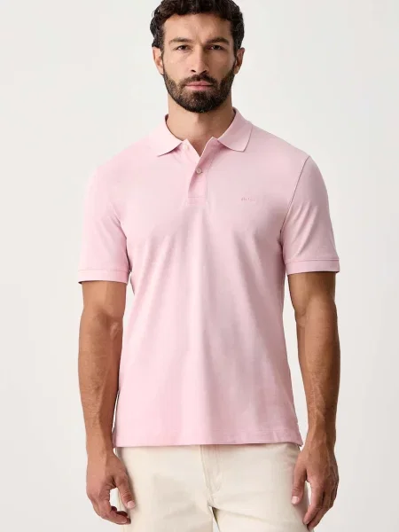 Tricou polo Boss roz