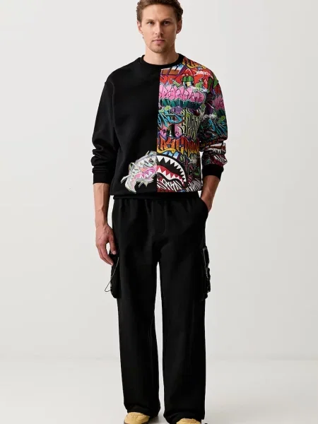 Sprayground hanorac oversized din negru