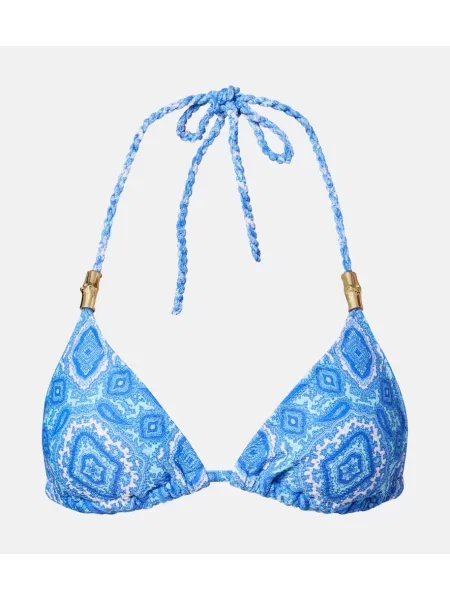 Top Heidi Klein cu imagine albastru