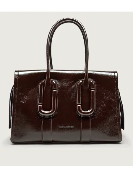 Marc Jacobs Bőr shopper táska Babe City Tote barna