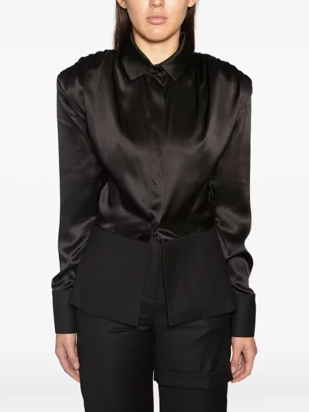 Jedwabna koszula Materiel czarna