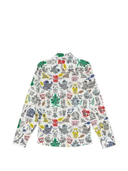 Cămașă Walter Van Beirendonck cu imagine alb