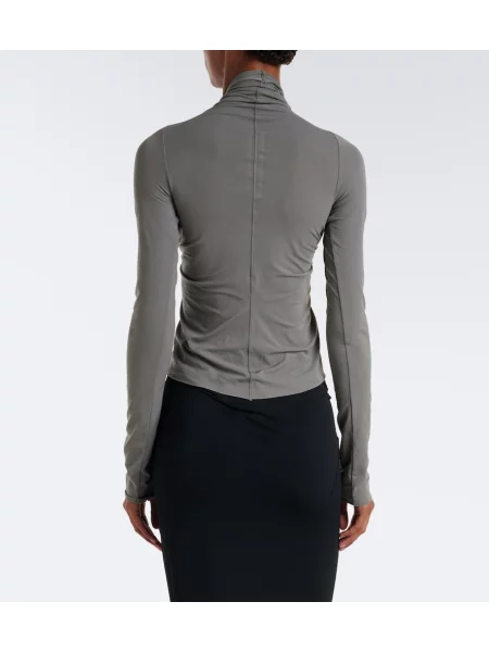 Top Rick Owens din jerseu gri