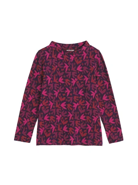 Seasalt Cornwall Tričko Field Glass pink černá