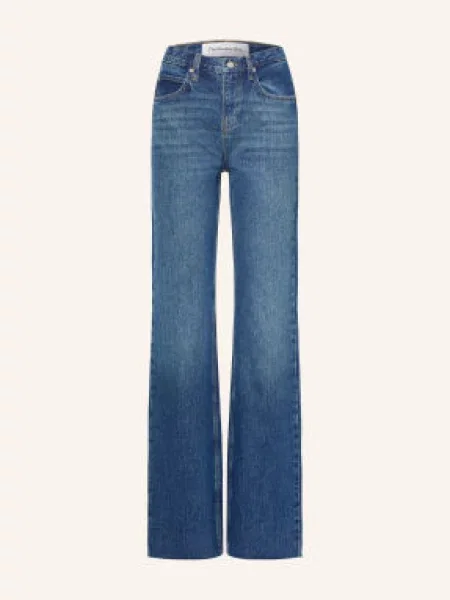 The Frankie Shop Rovné Džíny Dalston blue wash modré