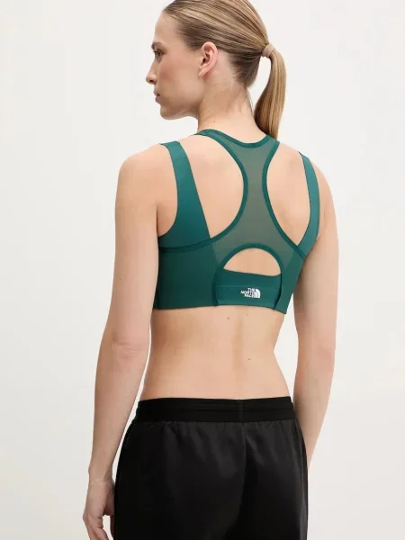 Sportovní podprsenka The North Face Refina tyrkysová zelená