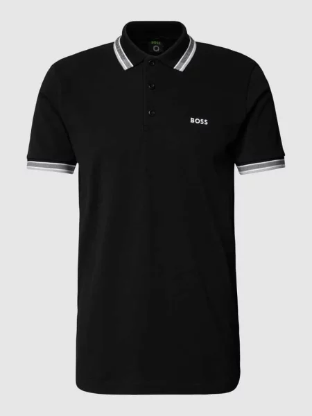 BOSS Green polo Paddy czarna