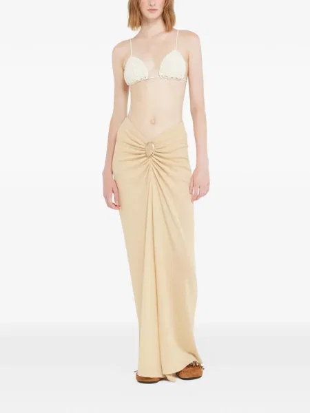 Fustă midi Alanui drapată până la genunchi