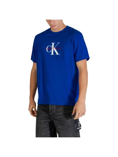 Tricou Calvin Klein Jeans albastru