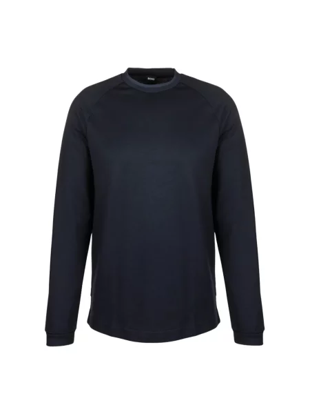 Bluza Boss z długim rękawem niebieska