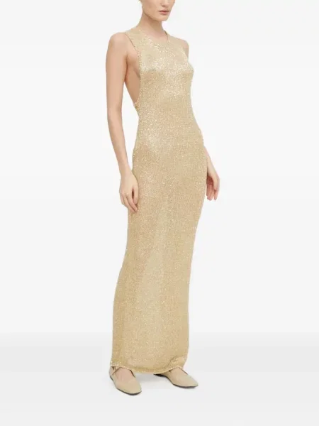 Maksi sukienka maxi Herskind garniturowa żółta