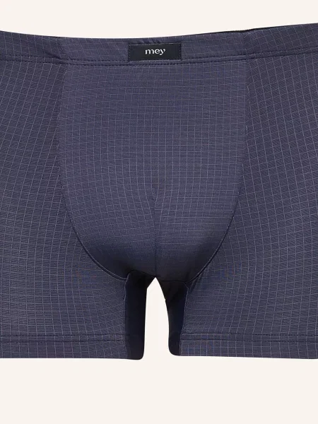 Mey Boxerky Série Blue Check černošedá modré