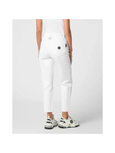Mom jeans Philipp Plein białe