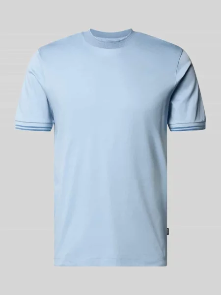 T-shirt o kroju slim fit z czystej bawełny model H-TESSLER Boss